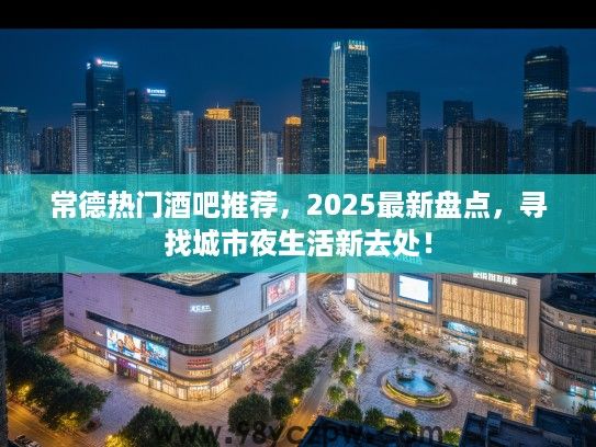 常德热门酒吧推荐，2025最新盘点，寻找城市夜生活新去处！