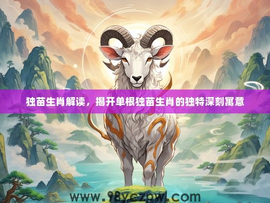 独苗生肖解读,揭开单根独苗生肖的独特深刻寓意 独苗生肖解读,揭开单根独苗生肖的独特深刻寓意