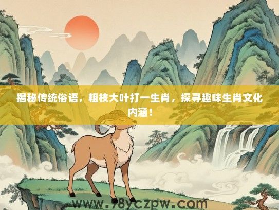 揭秘传统俗语,粗枝大叶打一生肖,探寻趣味生肖文化内涵! 揭秘传统俗语,粗枝大叶打一生肖,探寻趣味生肖文化内涵!