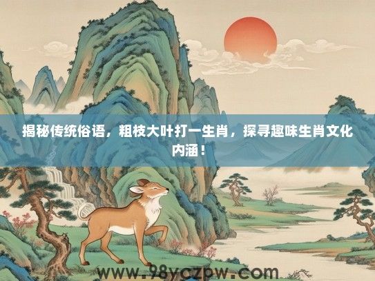 揭秘传统俗语,粗枝大叶打一生肖,探寻趣味生肖文化内涵! 揭秘传统俗语,粗枝大叶打一生肖,探寻趣味生肖文化内涵!